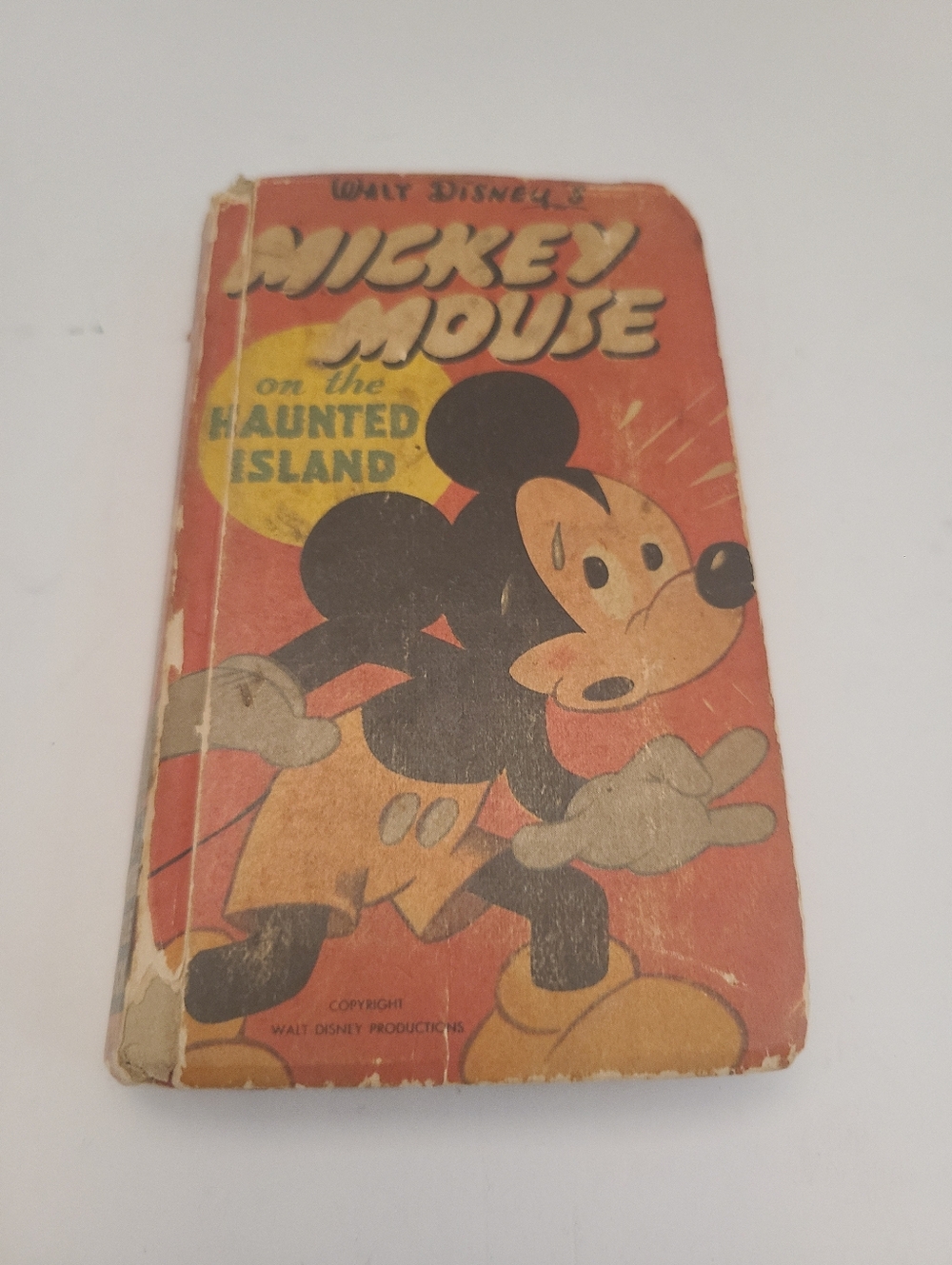 MICKEY MOUSE ON THE HAUNTED ISLAND Big Little Books 1950, Pre-owned, Wear